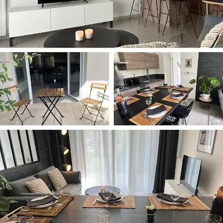 Le Jardin De L'arena - T3 Design - Jardin Prive - Garage Sur Demande - Proche Eurexpo, Groupama Stadium, Ldlc Arena Apartment *